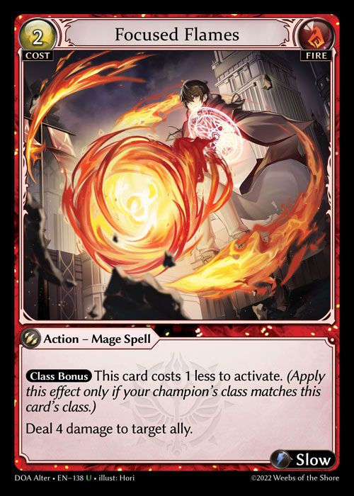 Dawn of Ashes First and Alter Edition, Grand Archive TCG